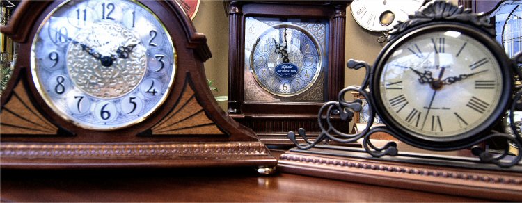 The Clock Shop Sells Mantle Clocks for sale and Table Clocks for Sale